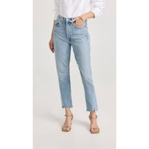 AGOLDE Riley High Rise Straight Leg Cropped Jeans Size 28